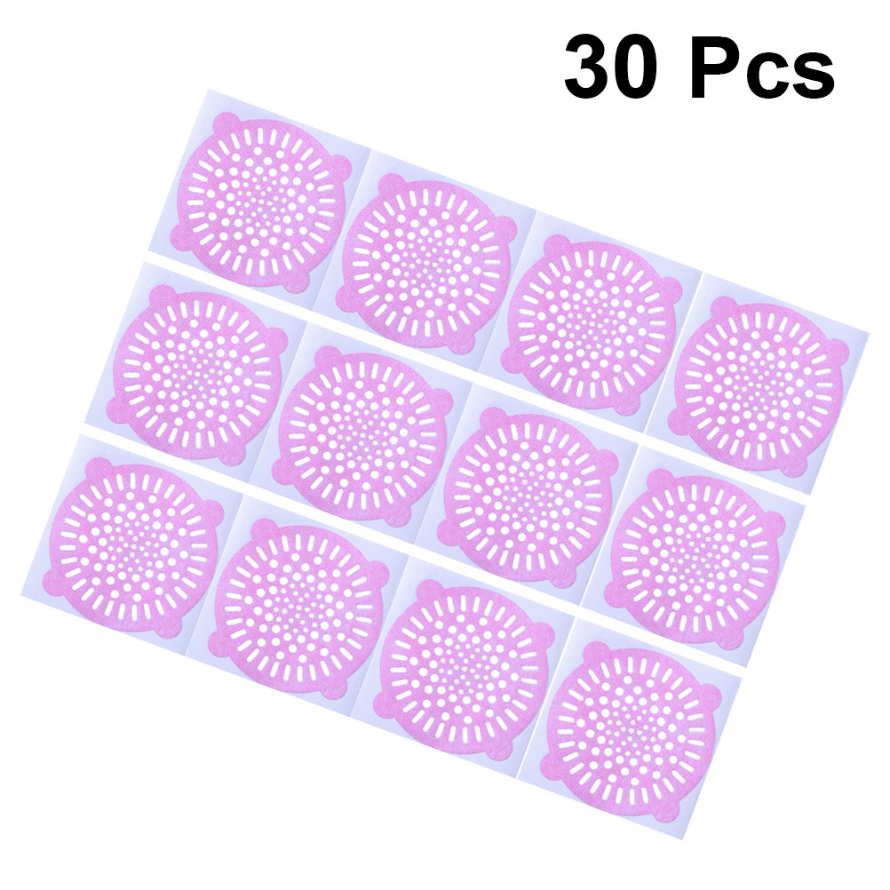 Drain Hair Catcher - 30Pcs Anti-Block Drain Filter Sticker Hair