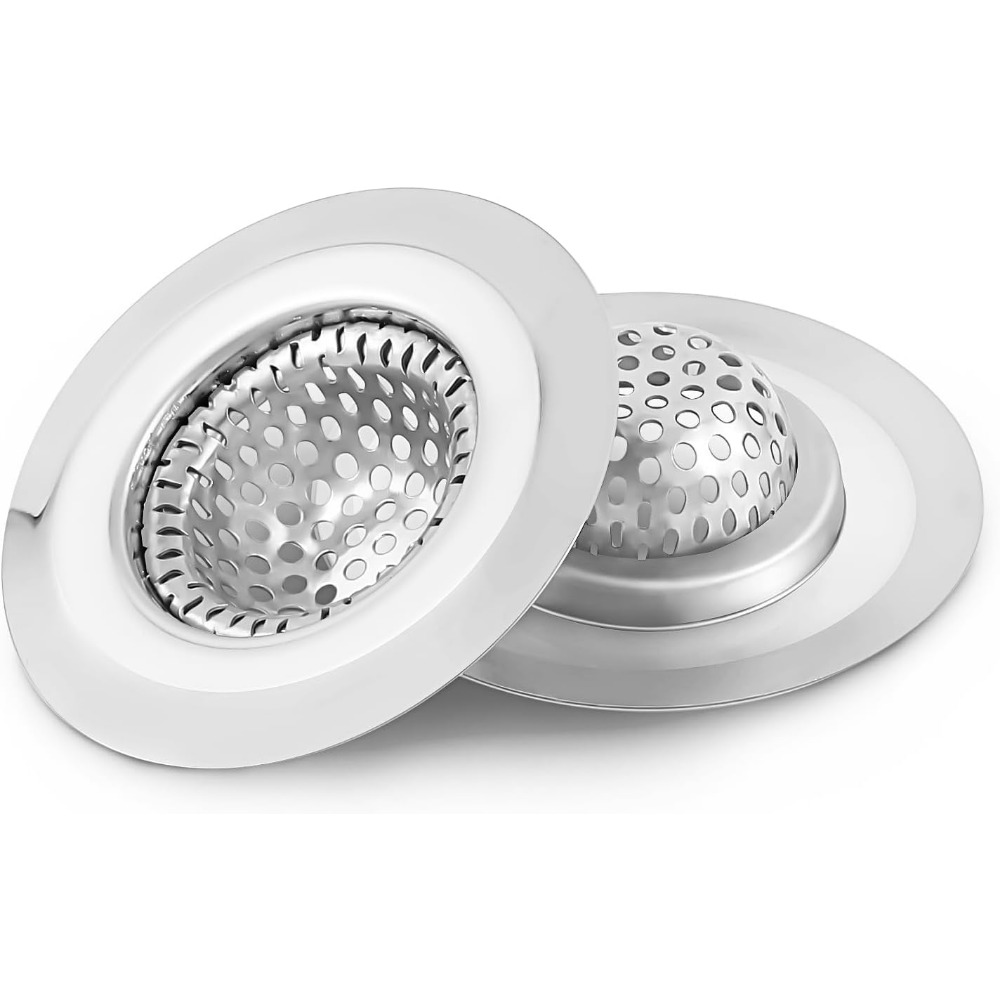 Drain Hair Catcher - 2PCS Bathroom Sink Drain Strainer Covers