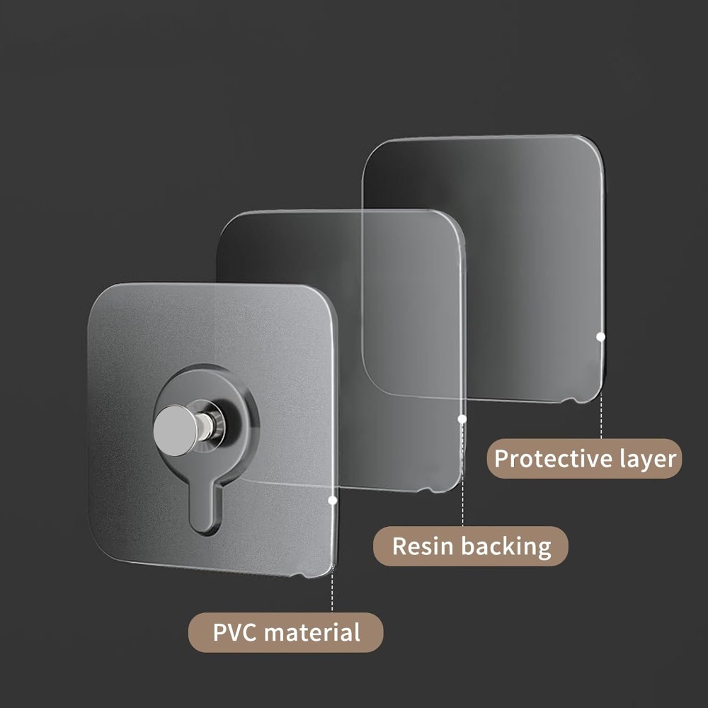 14 Pack Adhesive Wall Hooks No - Home Office Bathroom 评论和价格