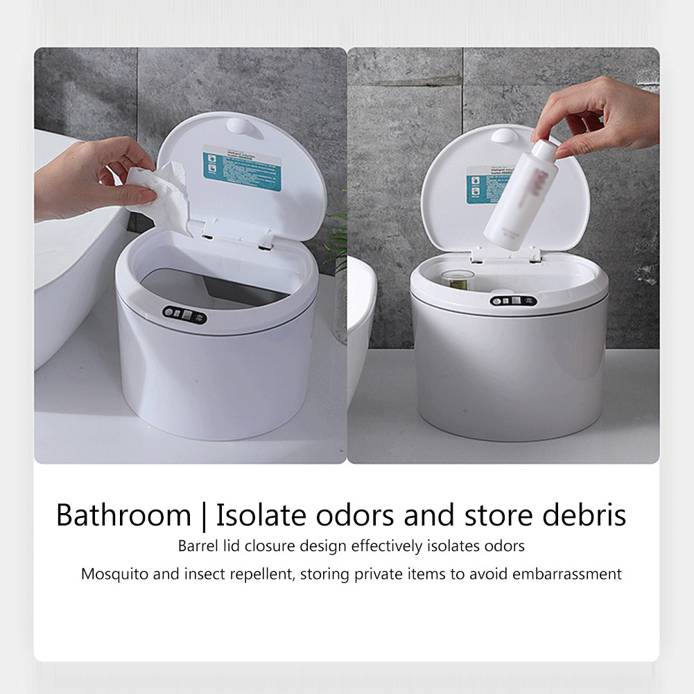 Electric Sensor Auto Trash Bin - Home Bathroom Trash Can 评论和价格