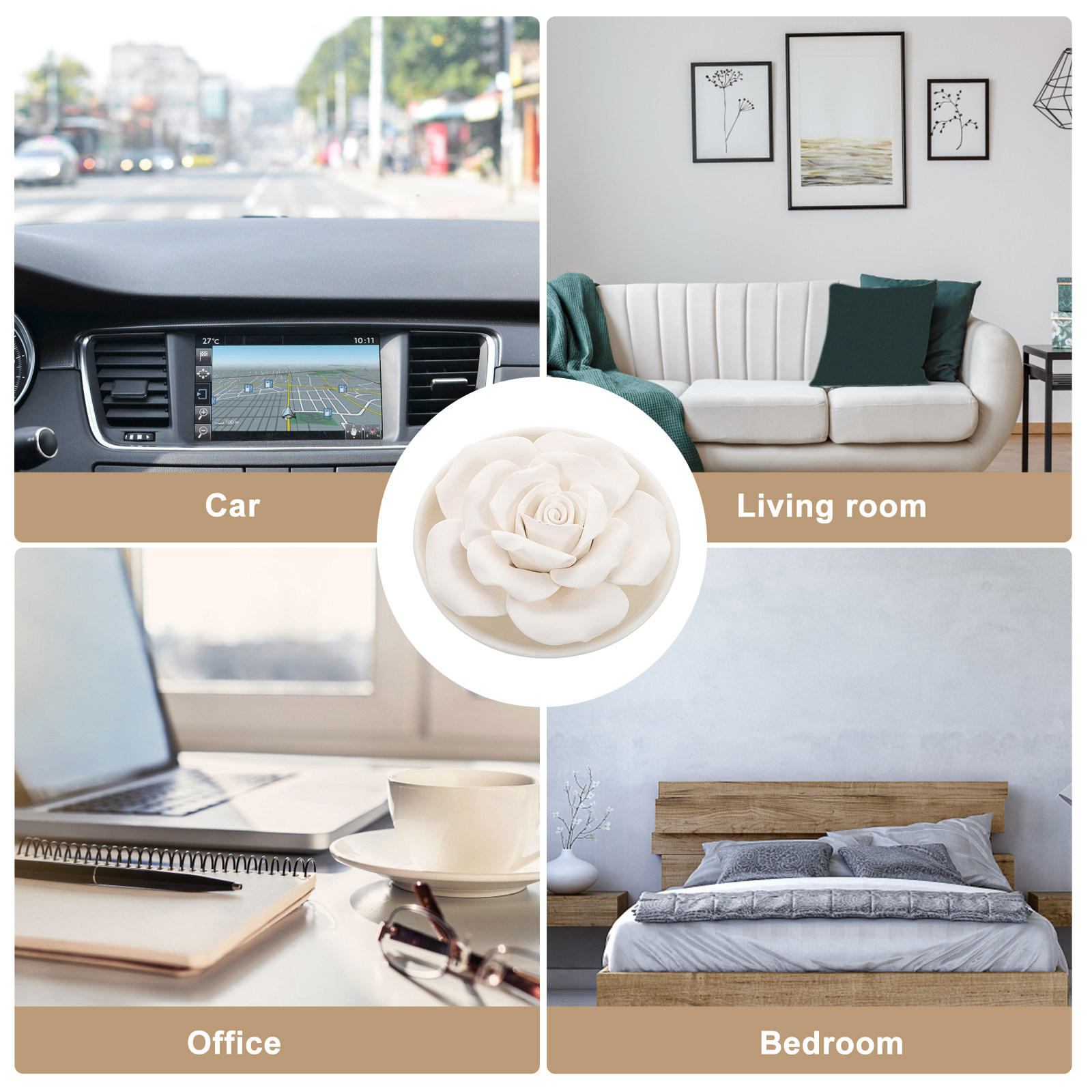 Portable Essential Oil Diffuse - Home Office Bathroom 评论和价格