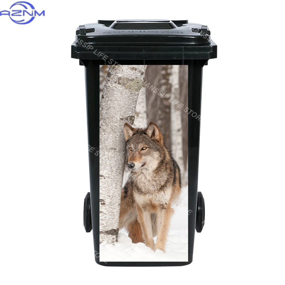 Fierce Animals Bin Sticker Tra - Home Bathroom Trash Can 评论和价格