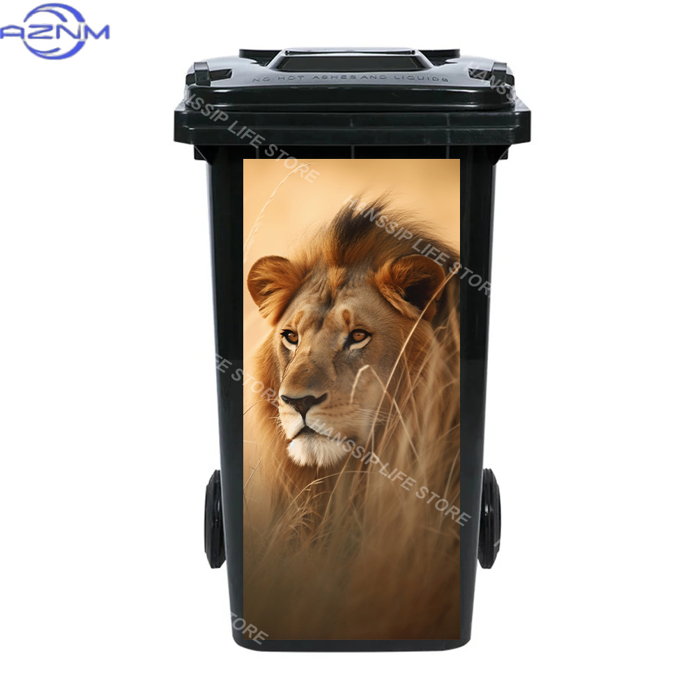Fierce Animals Bin Sticker Tra - Home Bathroom Trash Can 评论和价格