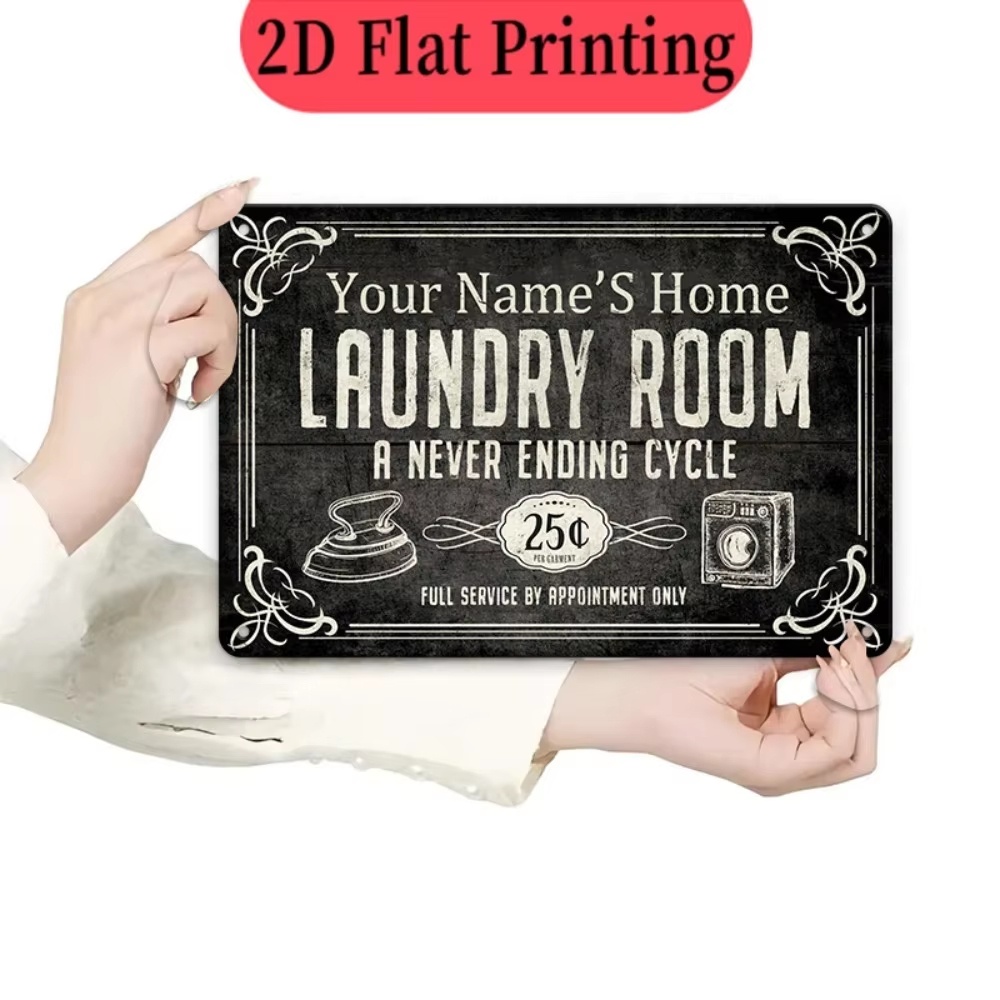 Custom Name Laundry Sign, Endl - Home Kitchen & Bathroom 评论和价格