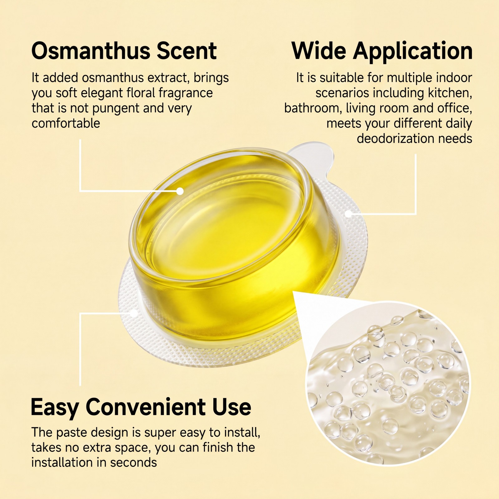 6x Osmanthus Trash Can Deodori - Home Bathroom Freshener 评论和价格