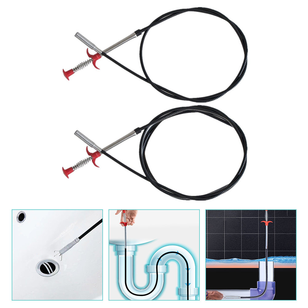 2Pcs Bendable Drain Cleaning T - Drain Hair Catcher 评论和价格