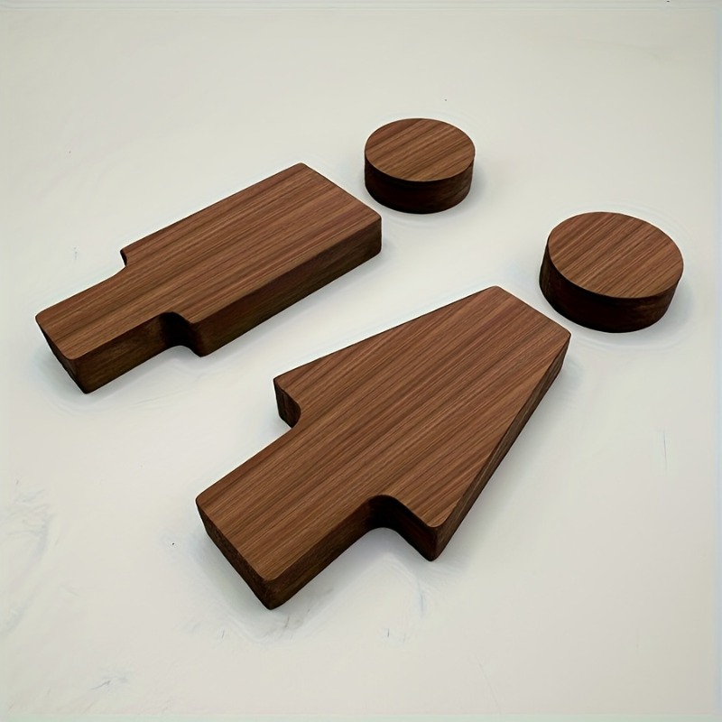 2PCS Wooden Bathroom Sign for  - Home Office Bathroom 评论和价格