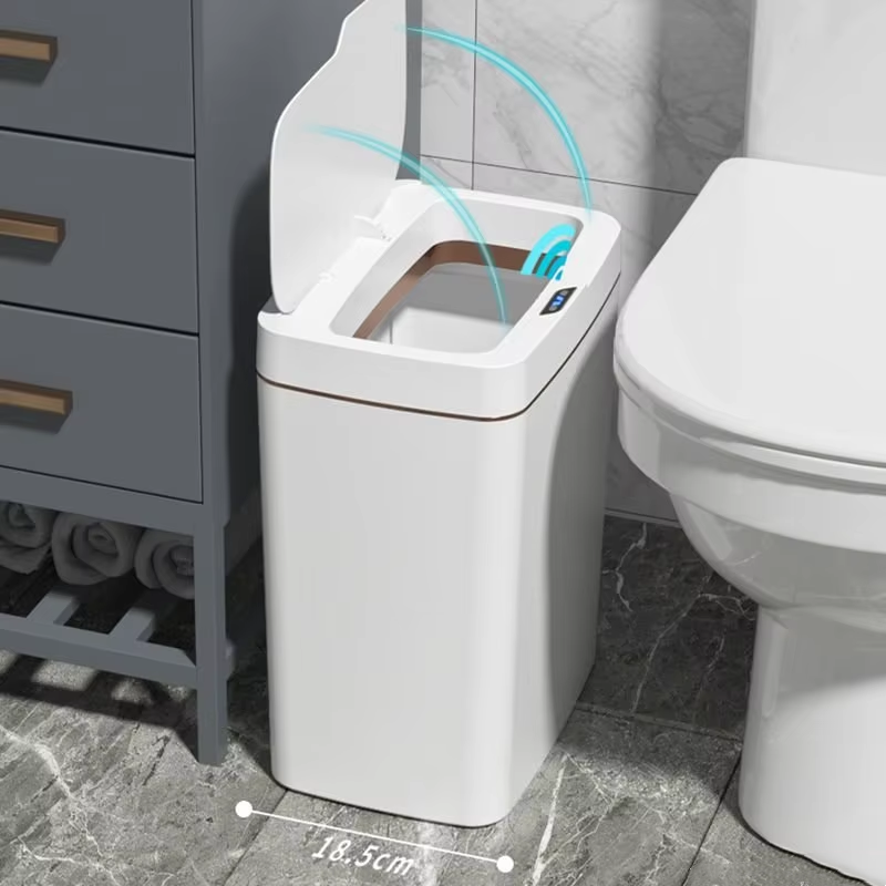 15L Narrow Smart Bathroom Tras - Home Bathroom Trash Can 评论和价格