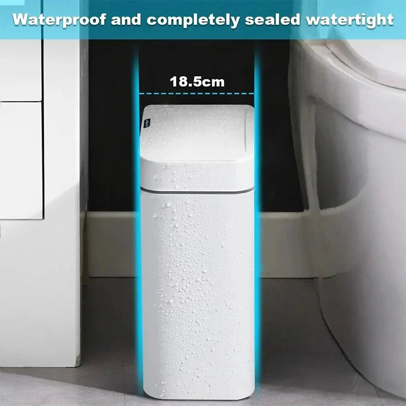 15L Narrow Smart Bathroom Tras - Home Bathroom Trash Can 评论和价格