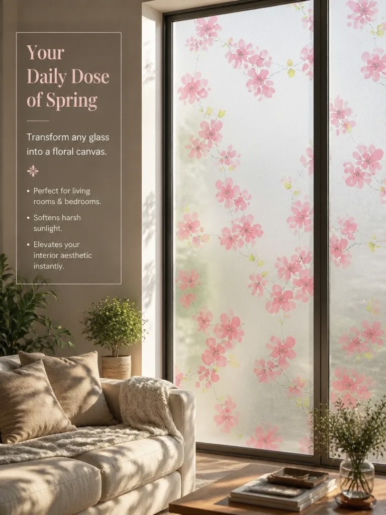 Frosted Privacy Window Film Tr - Home Office Bathroom 评论和价格