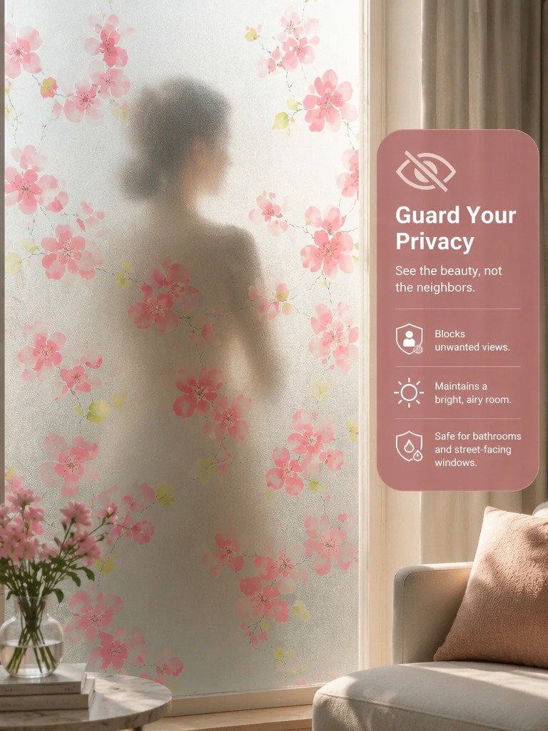 Frosted Privacy Window Film Tr - Home Office Bathroom 评论和价格