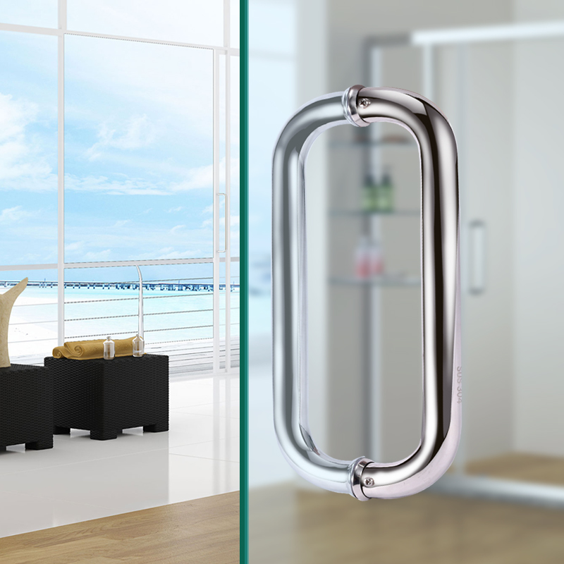 1 Pair Stainless Steel Glass D - Home Bathroom Repair 评论和价格