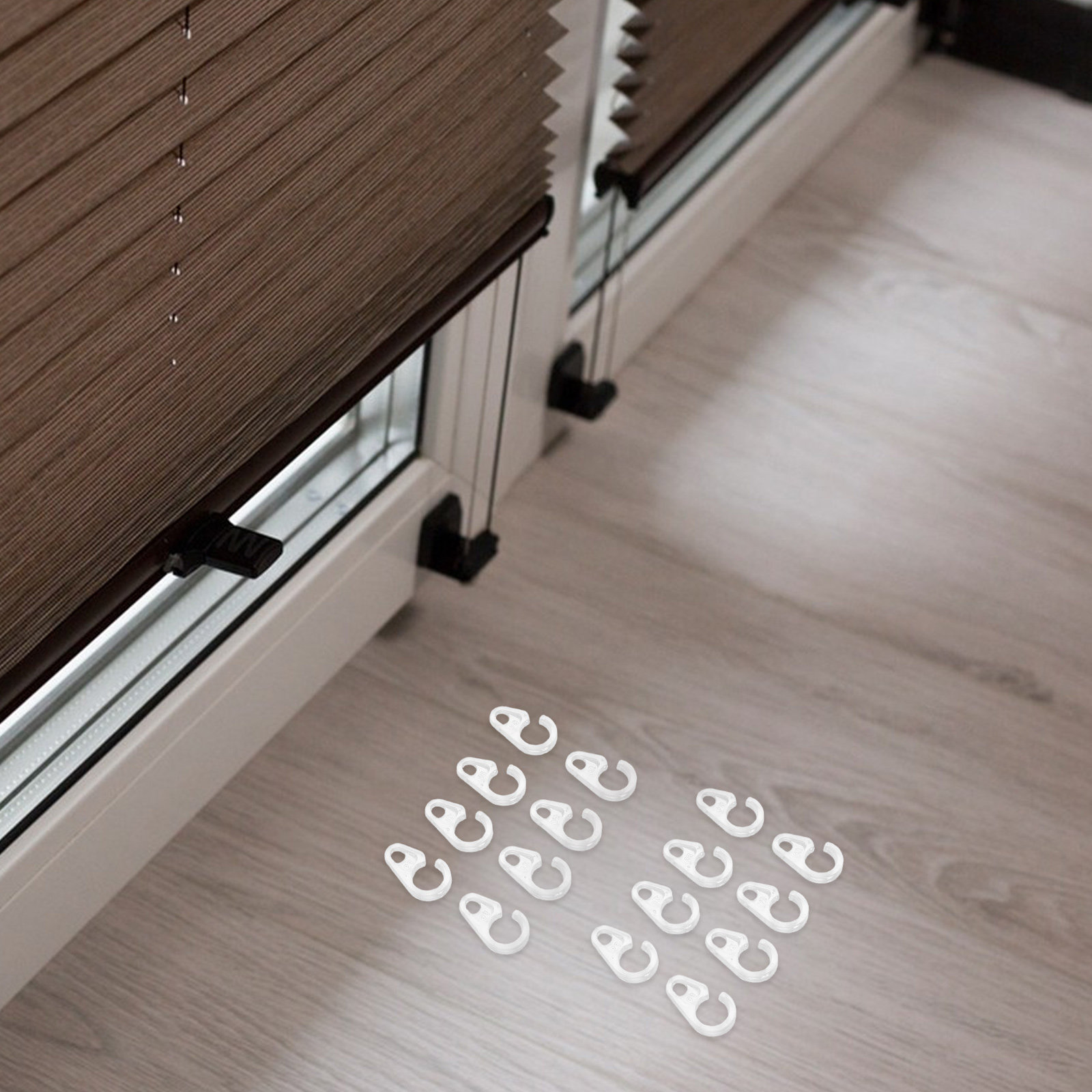 50Pcs Stylish Curtain Hook Rin - Home Office Bathroom 评论和价格