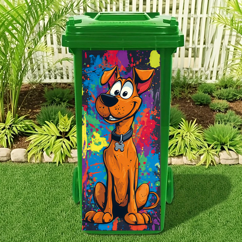 Adorable Cartoon Dog Rubbish B - Home Bathroom Trash Can 评论和价格