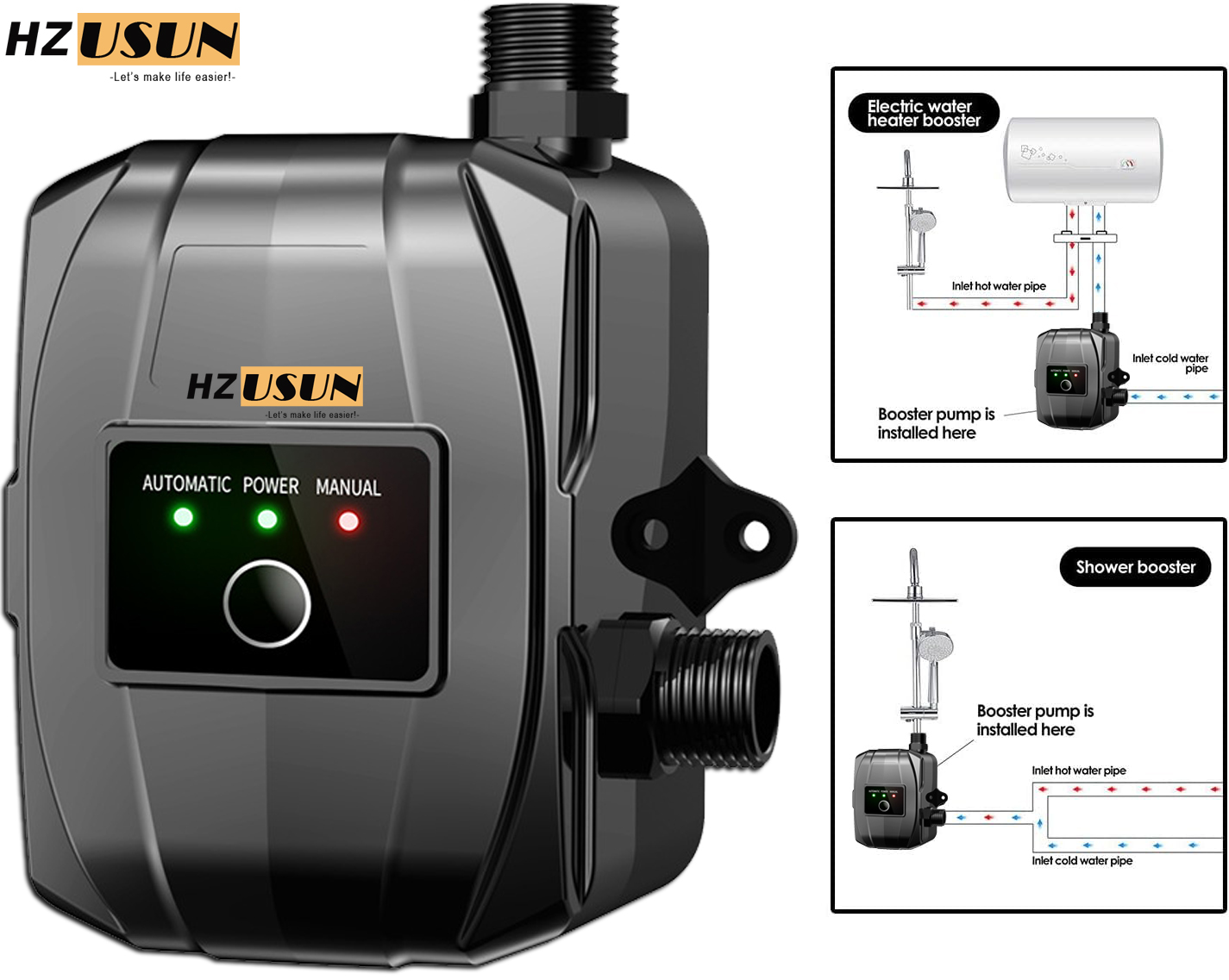 150W 24V Fully Automatic Press - Home Bathroom Pressure Pump 评论和价格