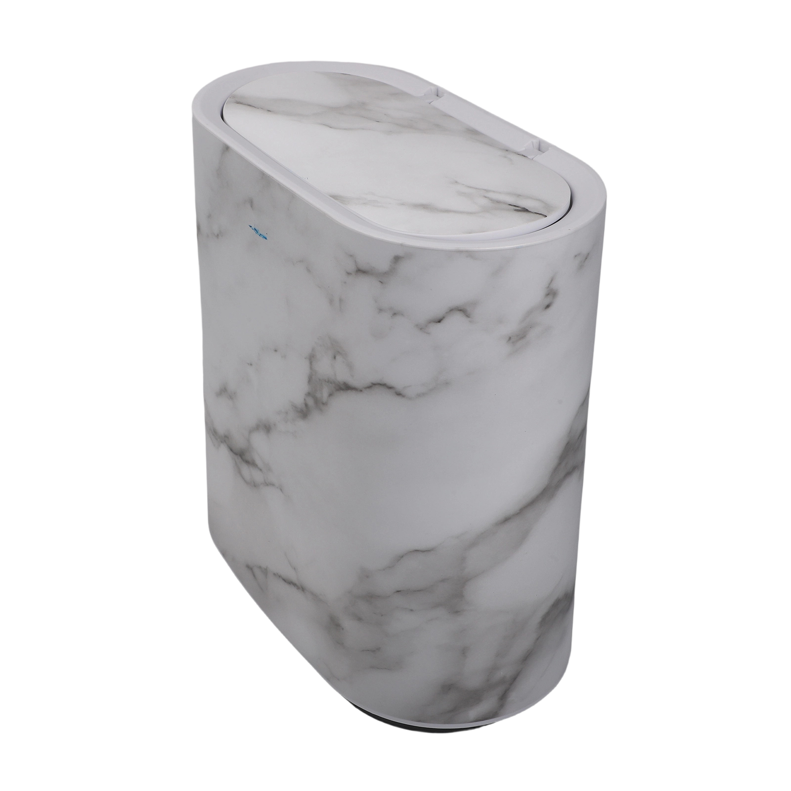 Marble Pattern Slim Trash Can  - Home Bathroom Trash Can 评论和价格