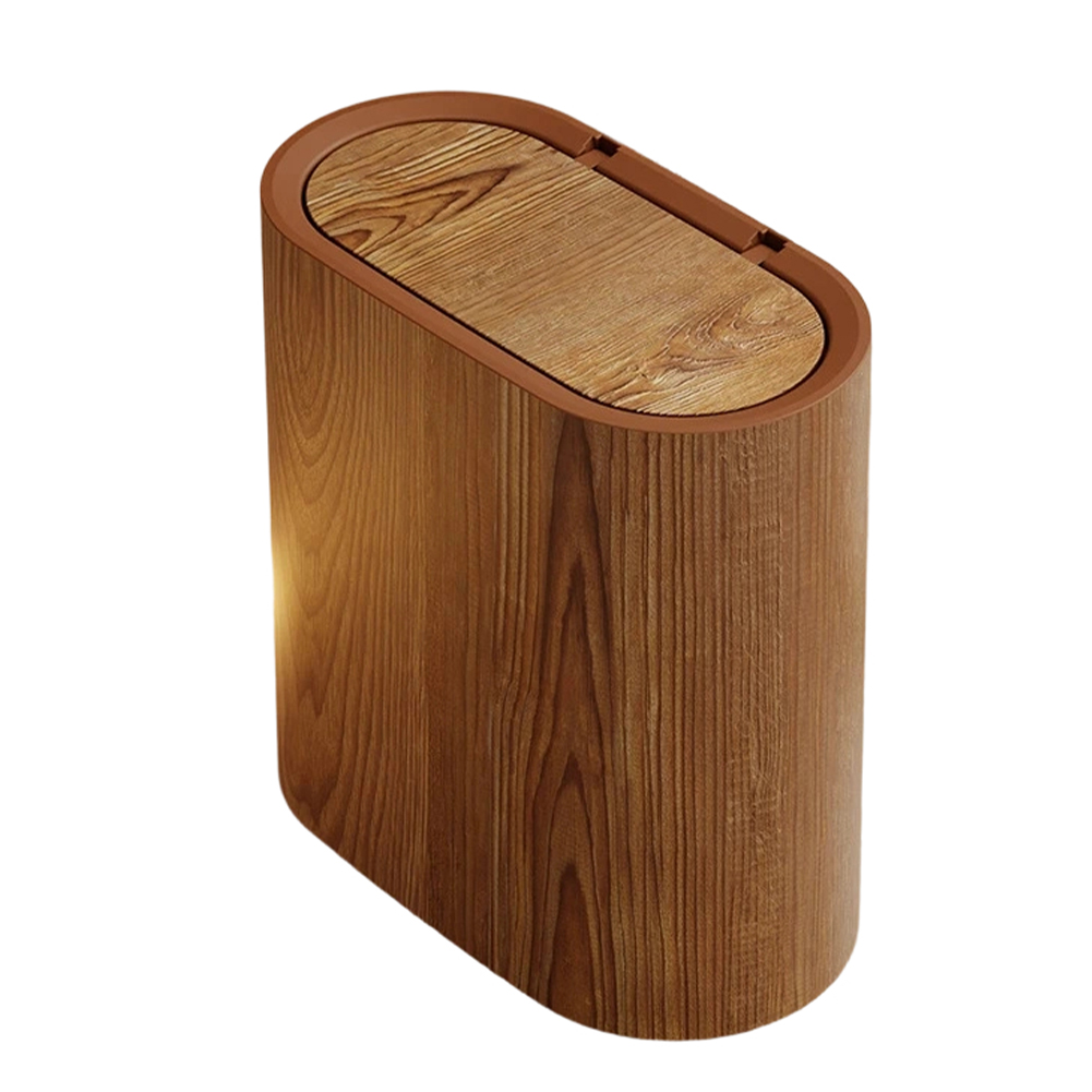 Marble Pattern Slim Trash Can  - Home Bathroom Trash Can 评论和价格