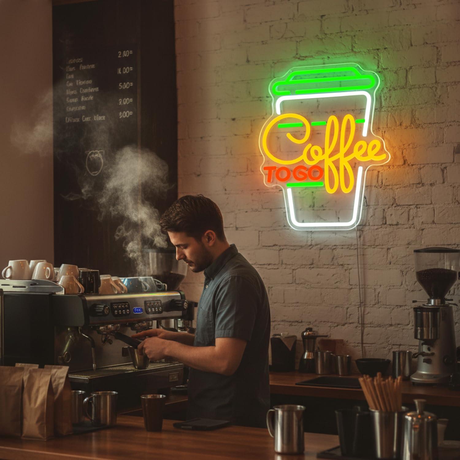 Coffee Neon Sign USB Dimmable  - Home Kitchen & Bathroom 评论和价格