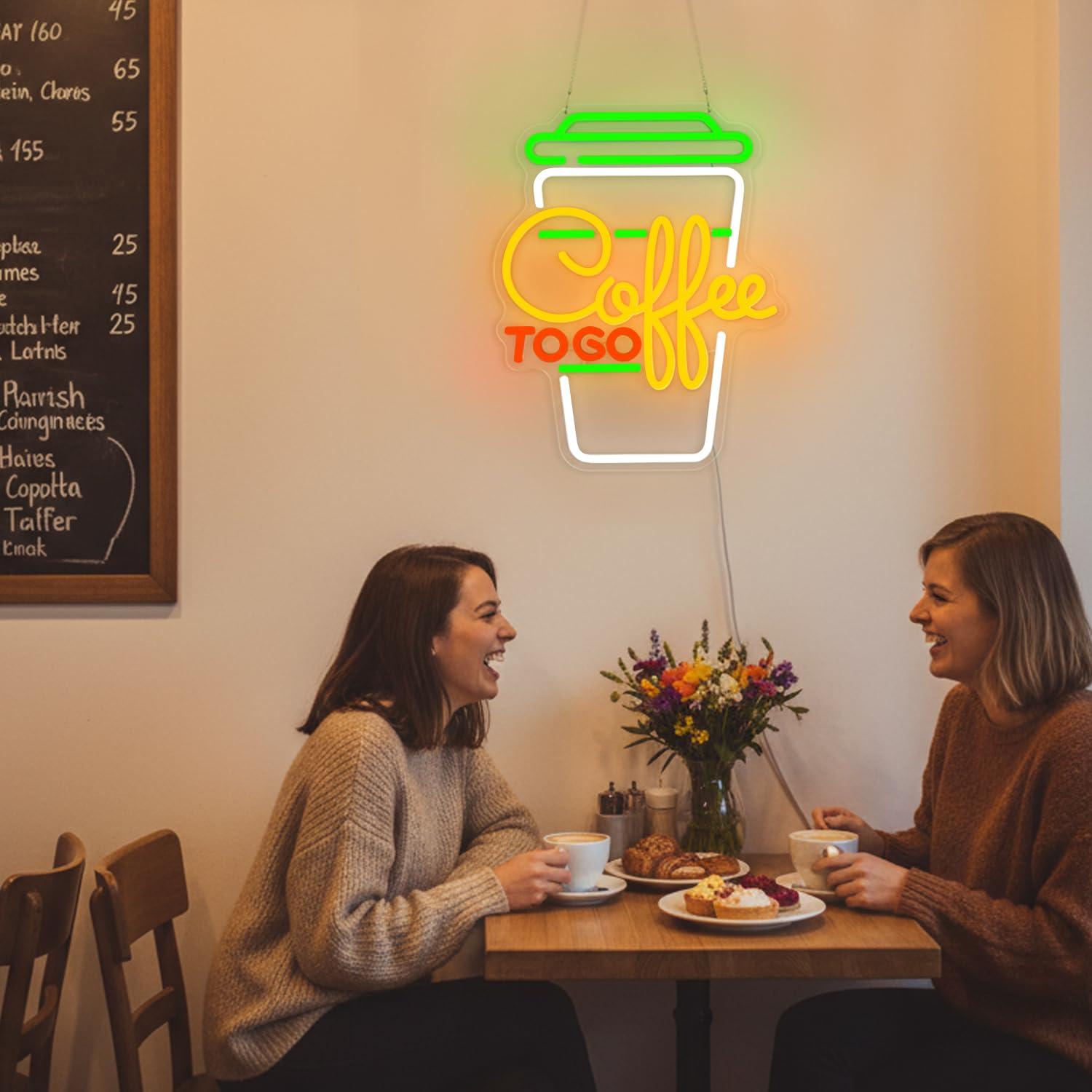 Coffee Neon Sign USB Dimmable  - Home Kitchen & Bathroom 评论和价格