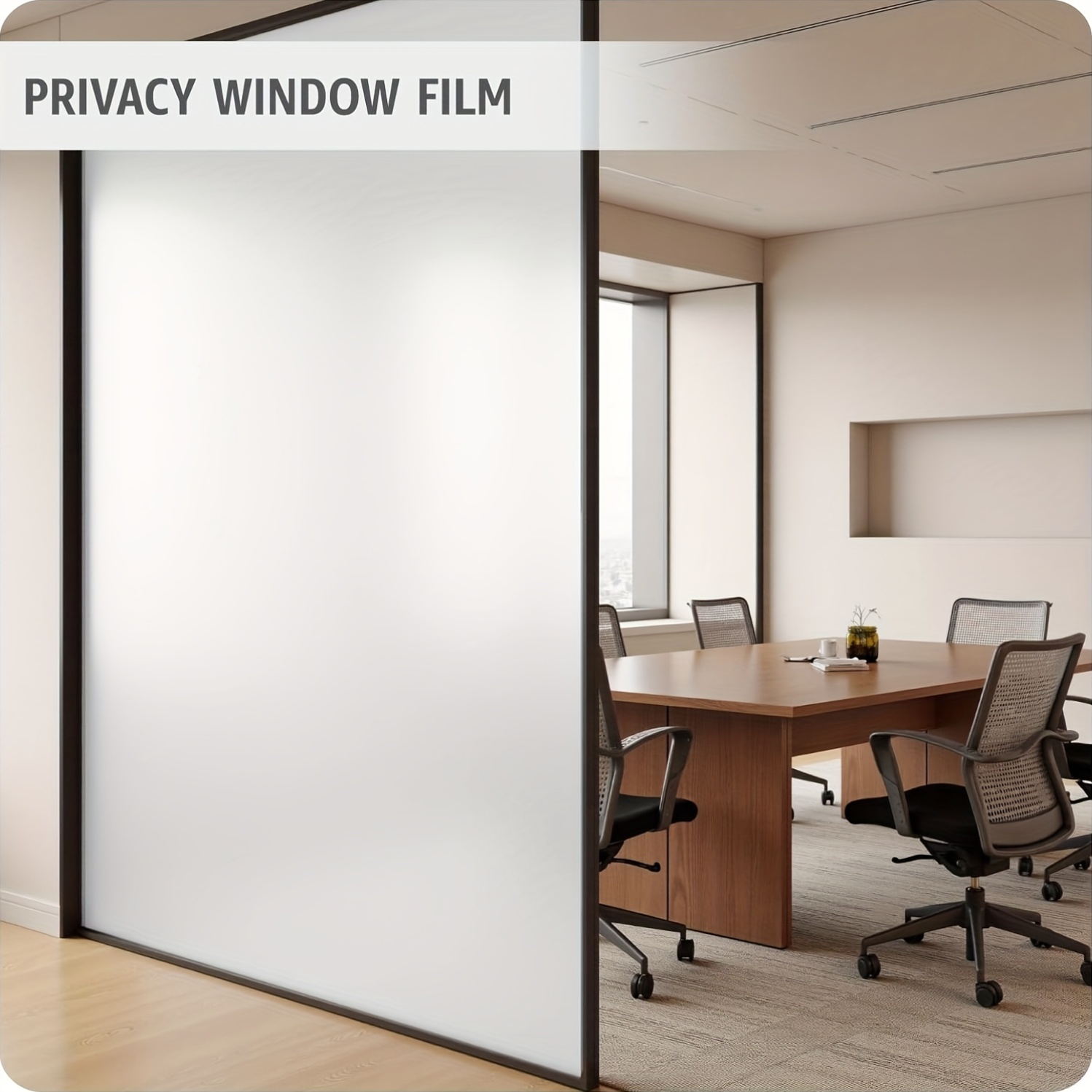 White Frosted Privacy Window F - Home Office Bathroom 评论和价格