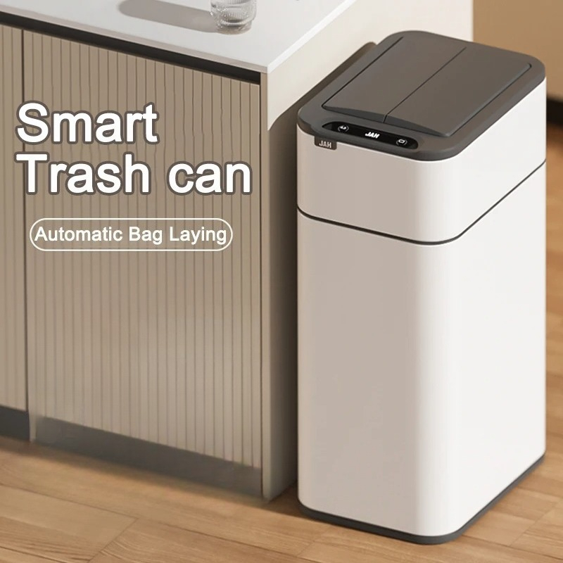 Smart Trash Can with lid 15L/2 - Home Kitchen & Bathroom 评论和价格