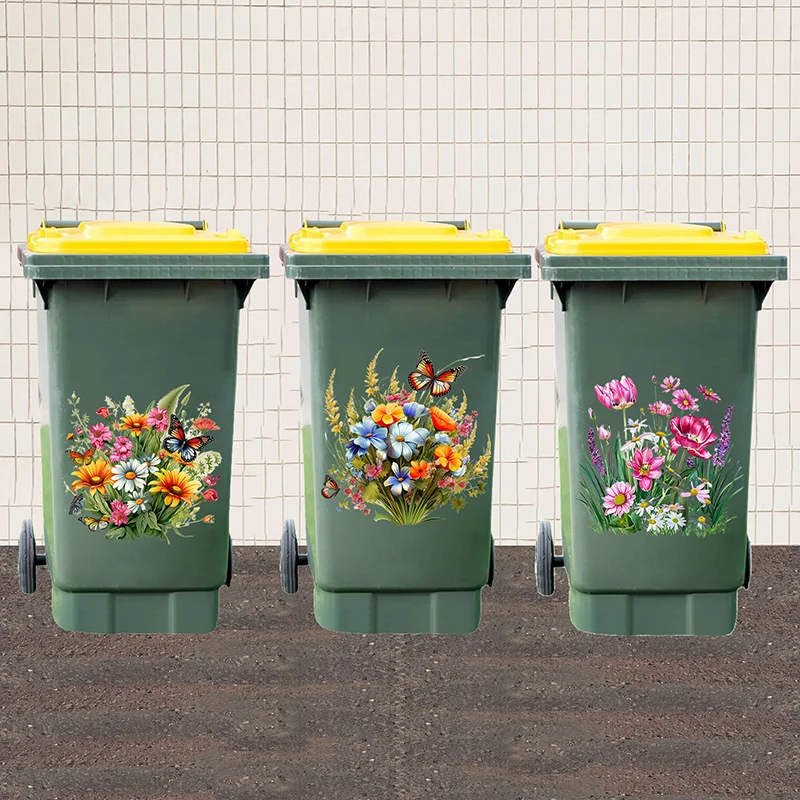 Sunflower Trash Can Stickers F - Home Bathroom Trash Can 评论和价格