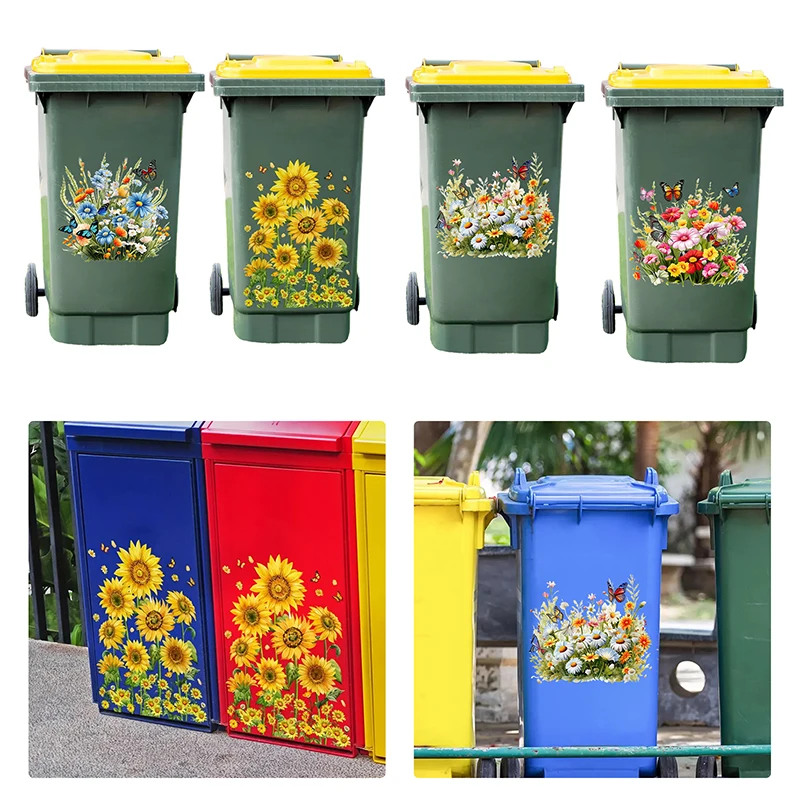 Sunflower Trash Can Stickers F - Home Bathroom Trash Can 评论和价格