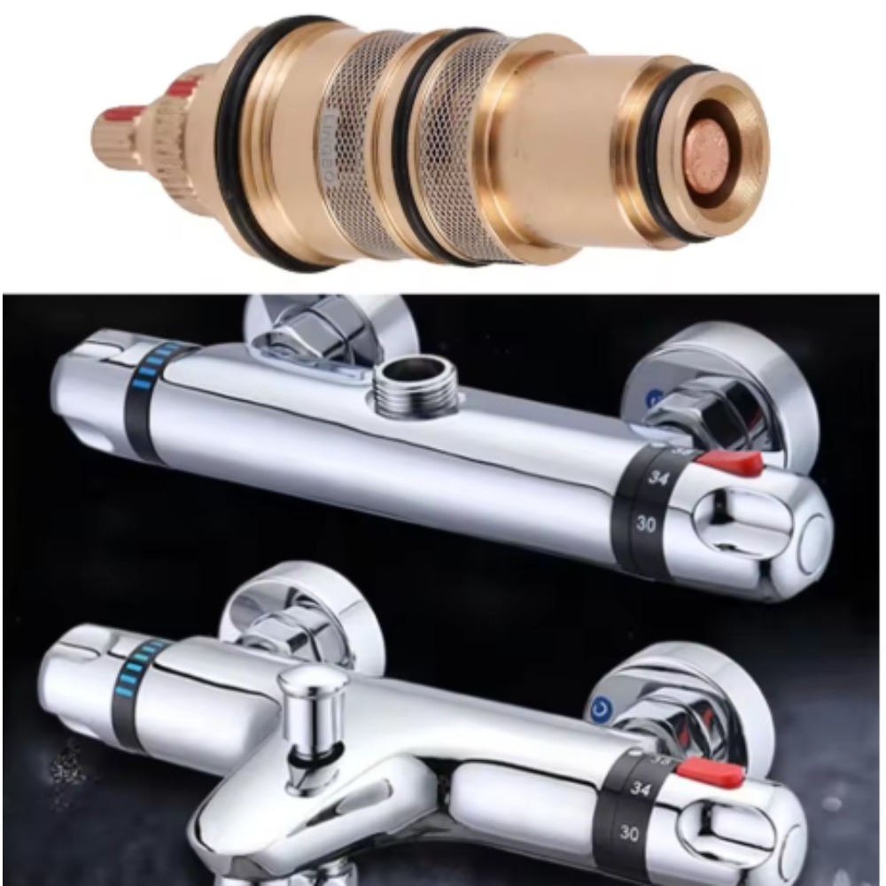 Brass Shower Thermostatic Cart - Home Bathroom Repair 评论和价格