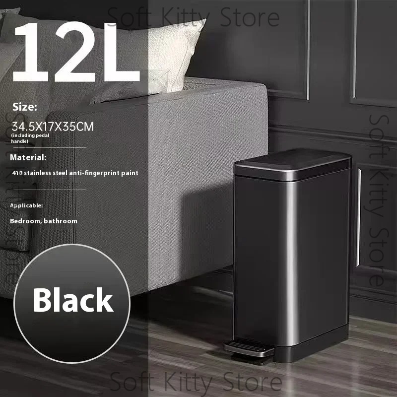 12/15/18L Wastebasket Treadle  - Home Bathroom Trash Can 评论和价格