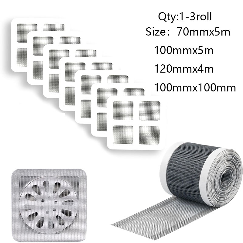 1-3Rolls Cutable Shower Drain  - Drain Hair Catcher 评论和价格