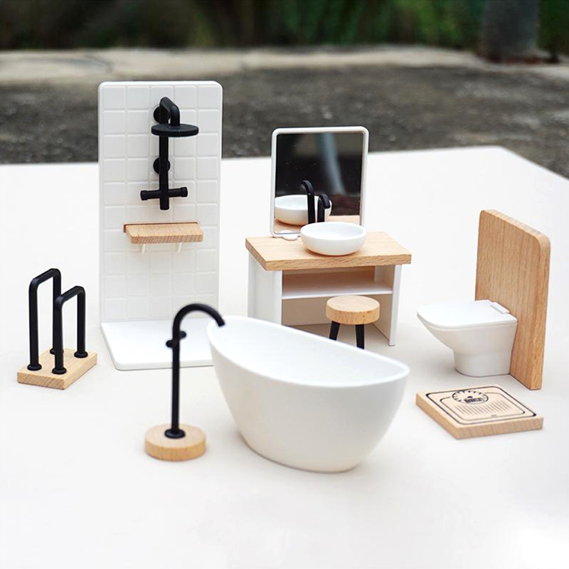 1:6/1:12 Dollhouse Miniature B - Home Bathroom Renovation 评论和价格