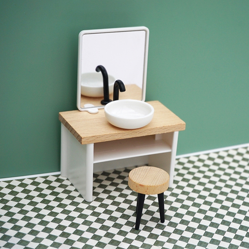 1:6/1:12 Dollhouse Miniature B - Home Bathroom Renovation 评论和价格