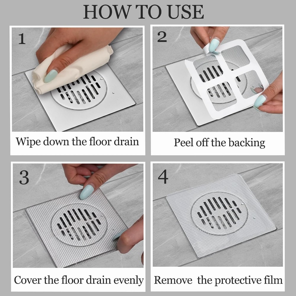 50pcs Disposable Shower Drain  - Drain Hair Catcher 评论和价格