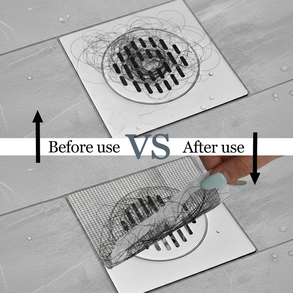50pcs Disposable Shower Drain  - Drain Hair Catcher 评论和价格