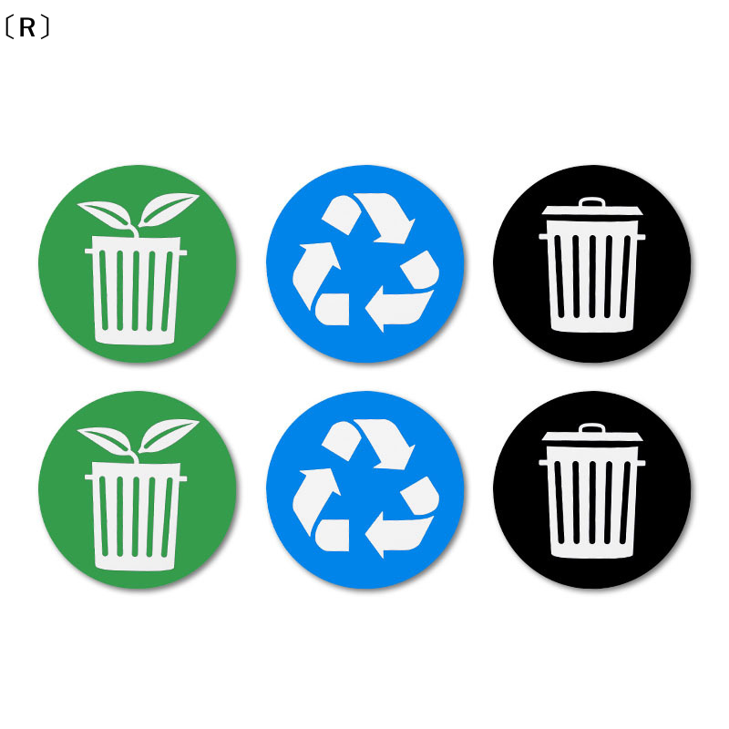 〔R〕6pcs Diameter 10CM PVC Recy - Home Bathroom Trash Can 评论和价格