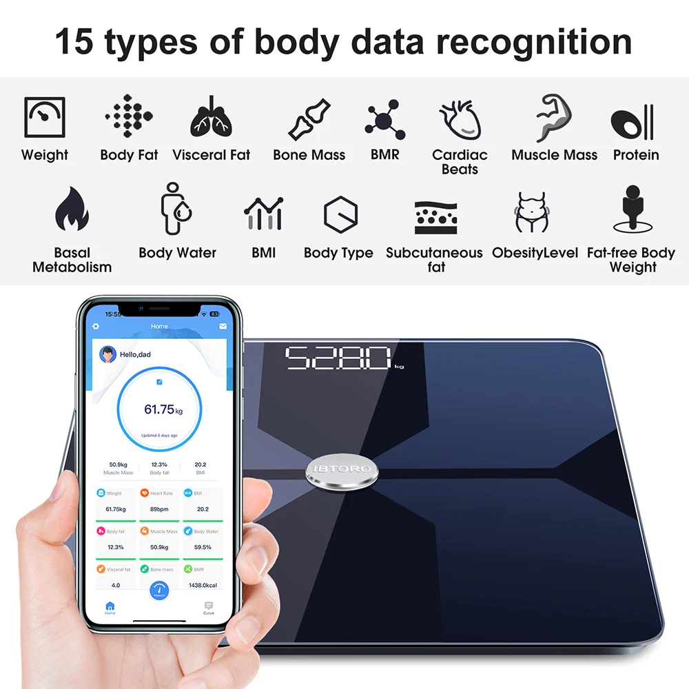 Body Fat Scale Wifi Home Preci - Home Bathroom Scales 评论和价格