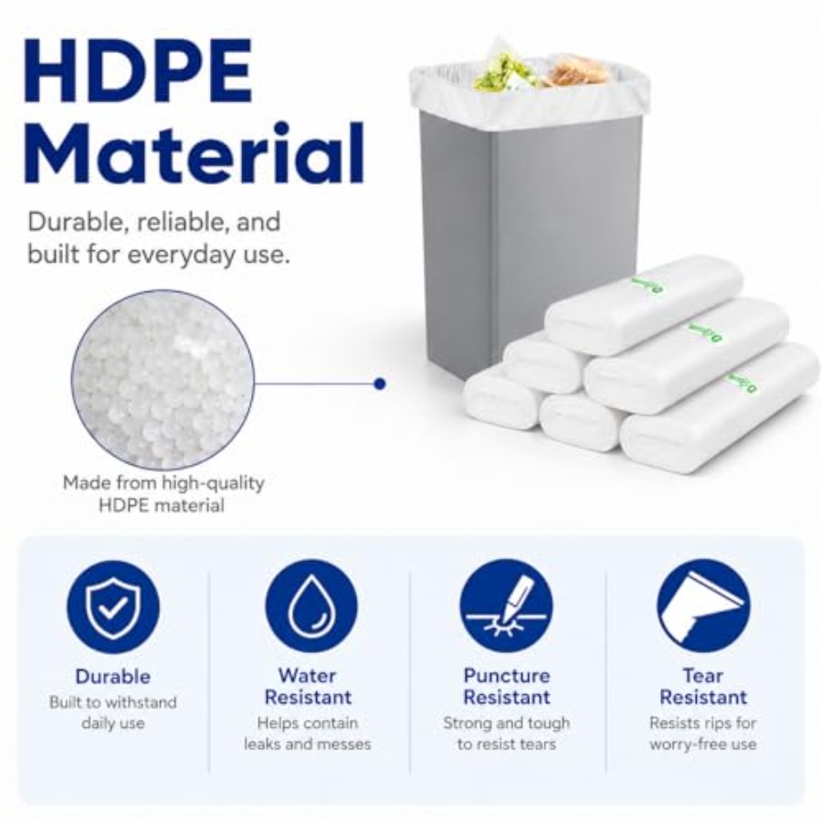 1.2 Gallon 210 Counts Strong T - Home Bathroom Trash Can 评论和价格