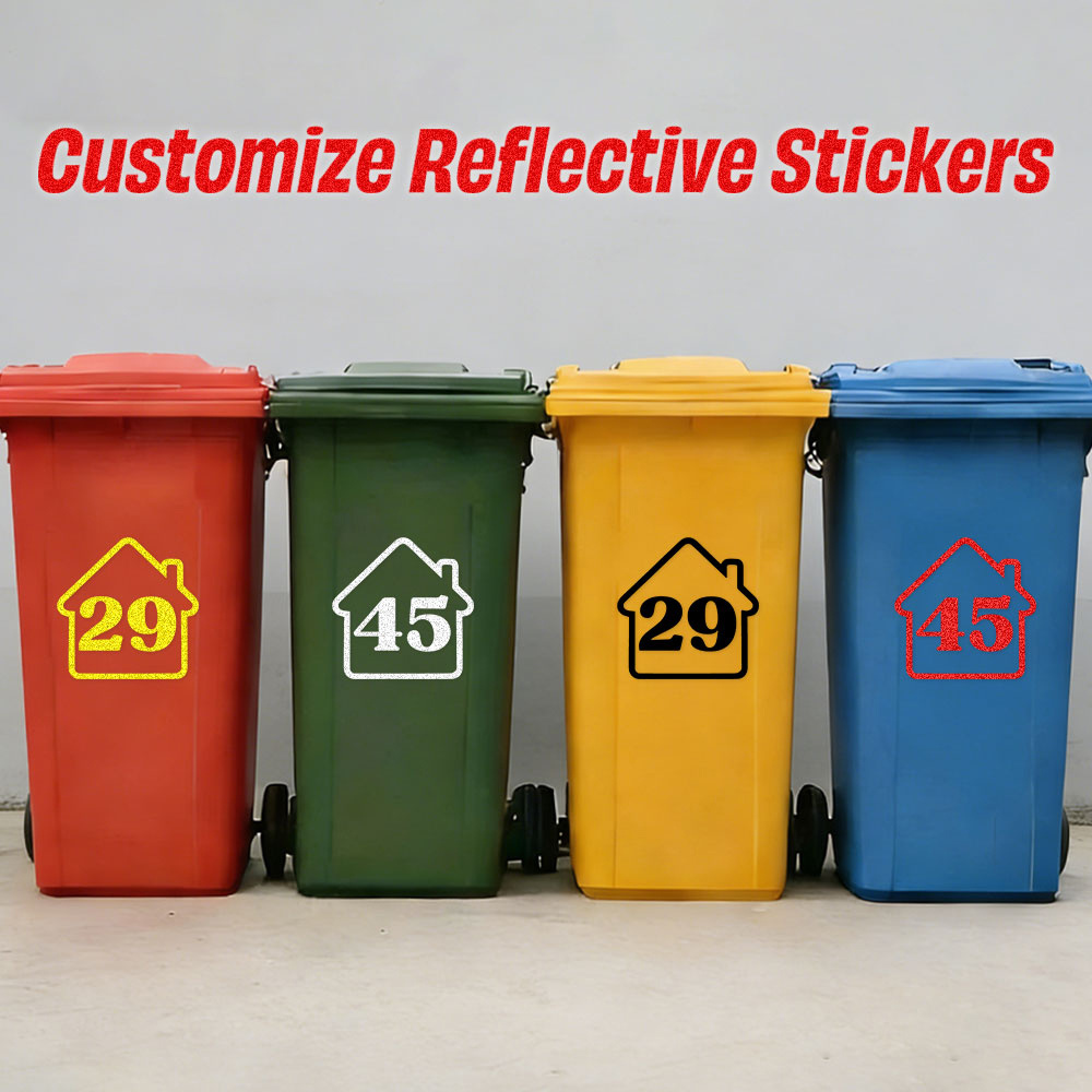 3PCS Custom Reflective Trash B - Home Bathroom Trash Can 评论和价格